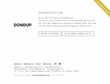 Tablet Screenshot of dondupville.com